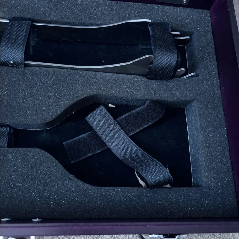 Never used- grilling utensils in wooden case